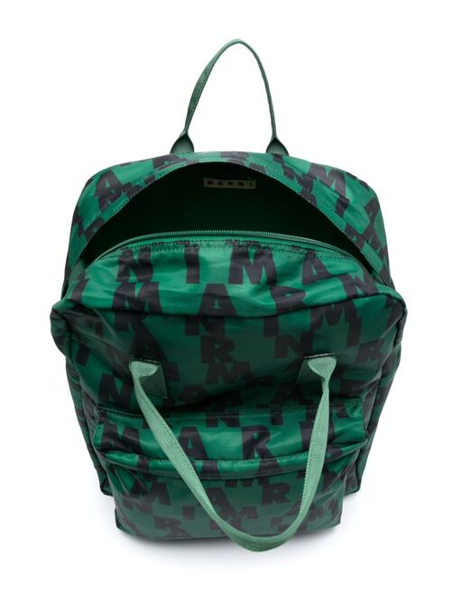 Marni Kids logo-print backpack