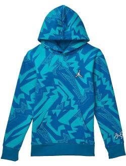 Jordan Kids MJ Essentials All Over Print Fleece Sweatshirt (Big Kids)