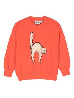Angry Cat organic-cotton sweatshirt