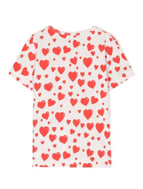 Mini Rodini heart-print cotton T-shirt