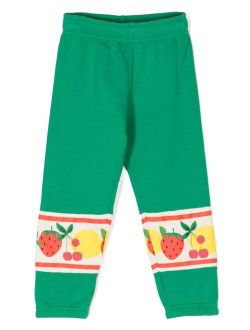 fruit-print organic cotton trousers