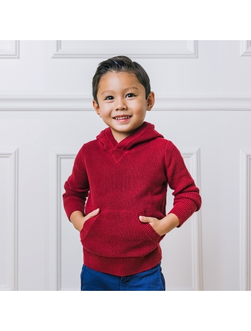 HOPE & HENRY Boys Hooded Pullover Sweater
