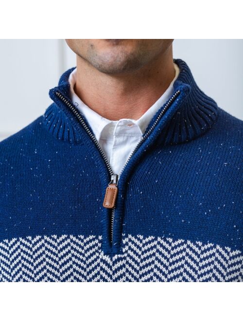 HOPE & HENRY Men's Half Zip Pullover Sweater