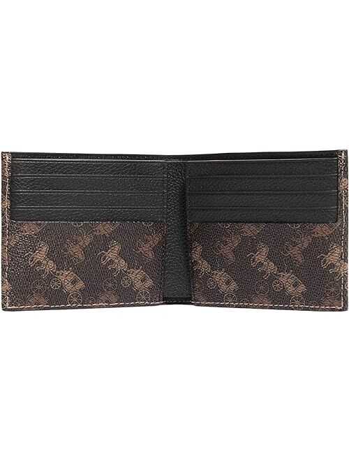 COACH Refined Double Billfold in Horse and Carriage Coated Canvas