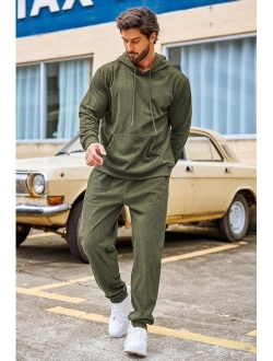 Men's Tracksuit 2 Piece Set Hoodie Sweatsuits Athletic Jogging Suits Casual Sports Outfits