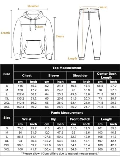 COOFANDY Men's Tracksuit 2 Piece Set Hoodie Sweatsuits Athletic Jogging Suits Casual Sports Outfits