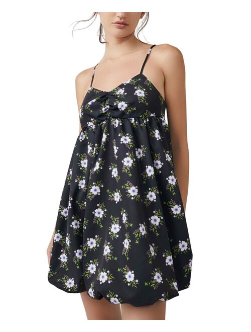 FREE PEOPLE Women's In A Bubble Floral Minidress