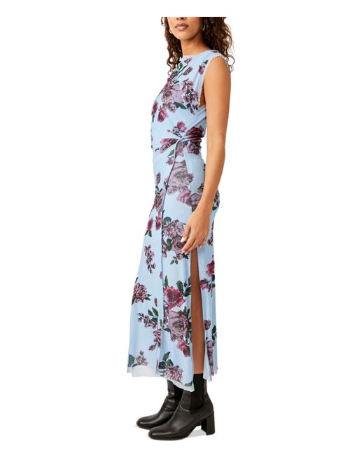 FREE PEOPLE Women's Carmel Sleeveless Side-Slit Midi Dress