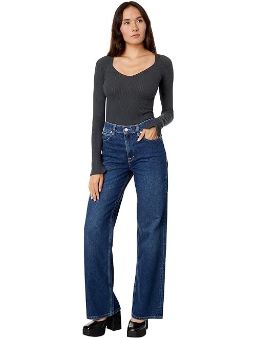 Free People Tinsley Baggy High-Rise Skinny
