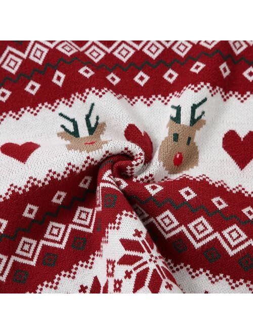 SANMIO Toddler Baby Boys Girls Deer Christmas Cardigan Sweater Button-up Cotton Coat