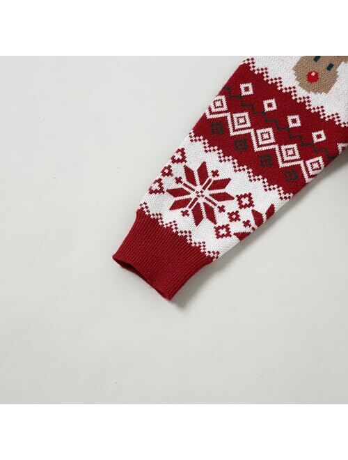 SANMIO Toddler Baby Boys Girls Deer Christmas Cardigan Sweater Button-up Cotton Coat