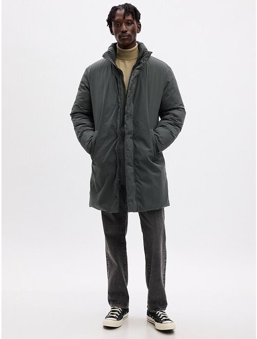 Gap Nylon Solid Long Sleeve Parka Jacket