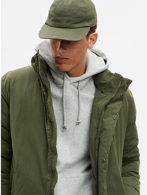 Gap Nylon Solid Long Sleeve Parka Jacket