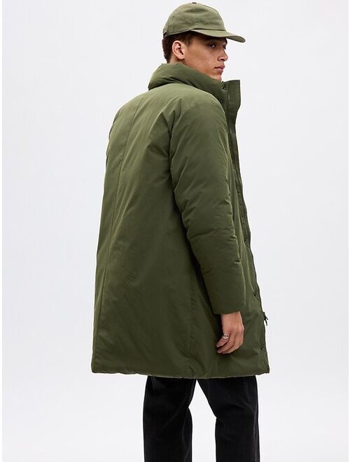 Gap Nylon Solid Long Sleeve Parka Jacket