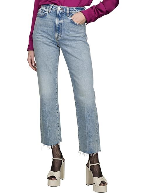 7 For All Mankind Logan Stovepipe w/ Fringe Hem in Ode To