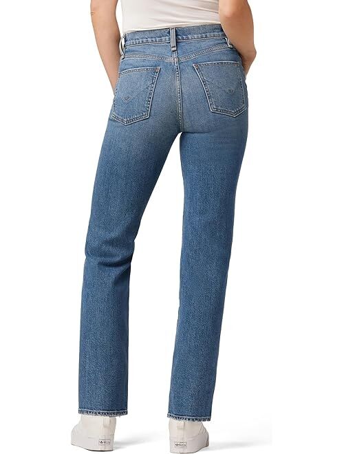 Hudson Jeans Remi High-Rise Straight in Destructed Lucent