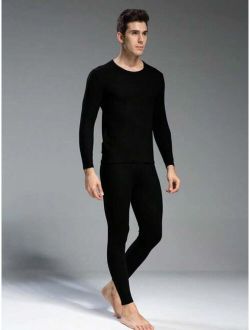 Men s Thermal Underwear Set Autumn winter Warm Clothes For Men Trendy And Cool Casual Wear Winter Outerwear Innerwear For Men Perfect For Autumn Outfit