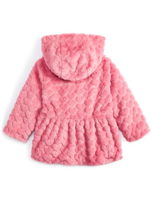 First Impressions Toddler Girls Heart Faux Fur Coat, Created for Macy's