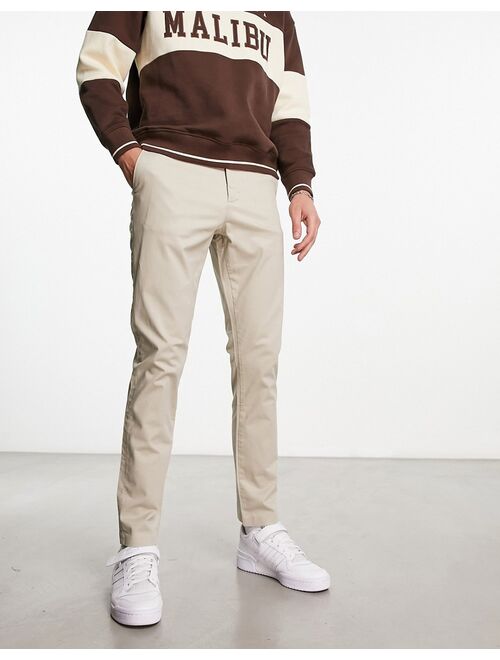 New Look skinny chino in stone