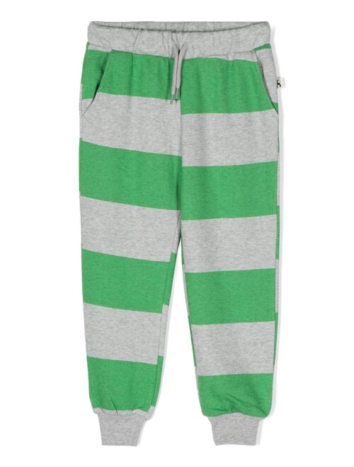 Mini Rodini stripe-print organic cotton track pants