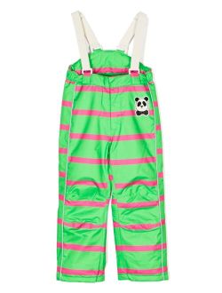 patch-detail stripe-pattern dungarees