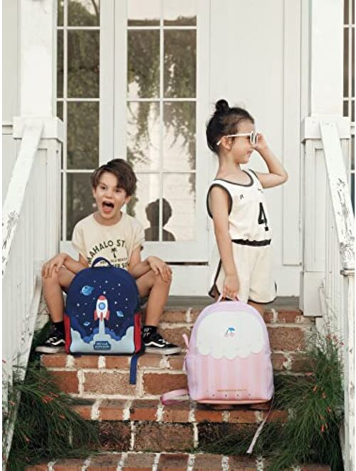 zoy zoii Kids Backpack, Modern Toddler Backpack for Preschool Girls Boys ages 5-10, Children Bookbag Schoolbag Casual Daypack Travel Bag - Zoy Rainbow