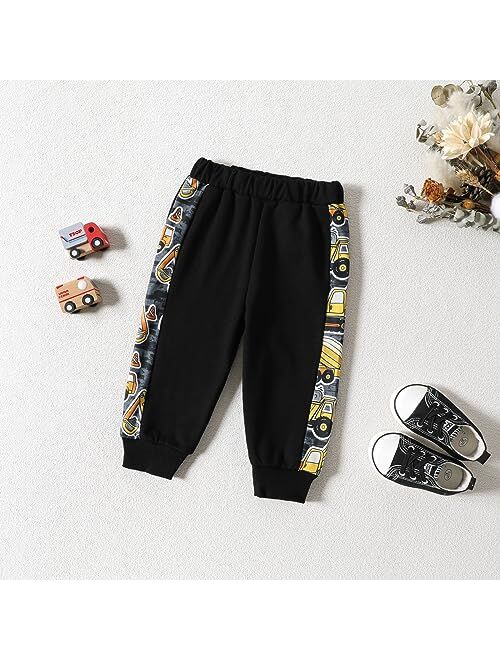 DREAM BUS Toddler Baby Boy Clothes Little Dinosaur Casual Long Sleeve Outfits Crew Neck Fall Winter Clothing Pants Sets