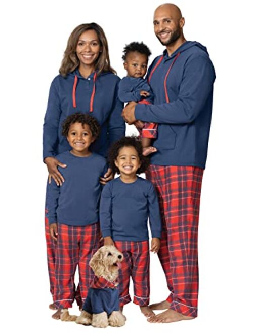PajamaGram Family Pajamas Matching Sets - Family PJs, Red & Blue Plaid