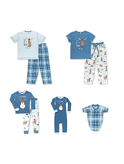 Lazy One Matching Holiday Pajamas for Family, Holiday Pajama Sets for Adults, Teens, Kids, Baby and Dog