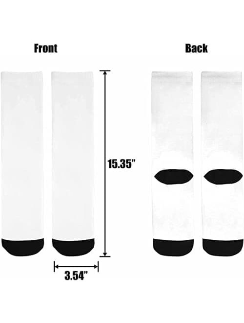 Artsadd Custom Face Socks with Picture, Personalized Socks with Dog Cat Photo, Customized Unisex Funny Gifts for Men Women