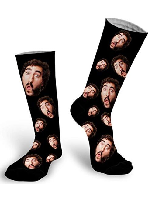 Soxystudio Custom Photo Socks with Picture | Personalize Your Face on Socks | Print Picture Sock | Sublimated Photo Sock for Men
