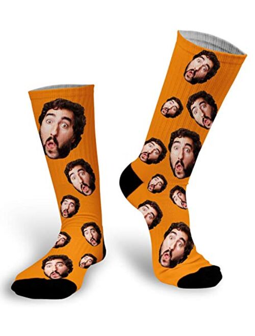 Soxystudio Custom Photo Socks with Picture | Personalize Your Face on Socks | Print Picture Sock | Sublimated Photo Sock for Men