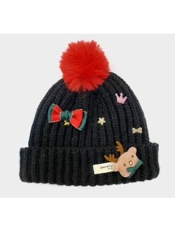 Jusavie Santa Hat Fur Hat Cute Hats Christmas Hat Newsboy Hats Women Winter Hats Beanie Funny Hats Bucket Hat Y2k Hat 2023