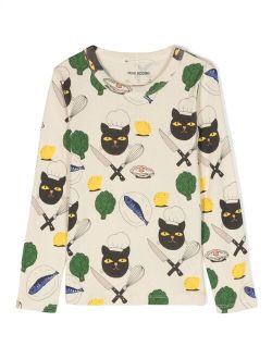 Chef Cat long-sleeve T-shirt