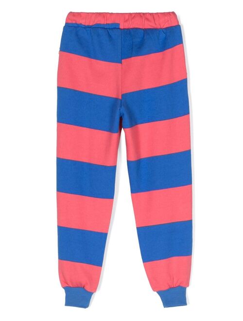 Mini Rodini striped drawstring track pants