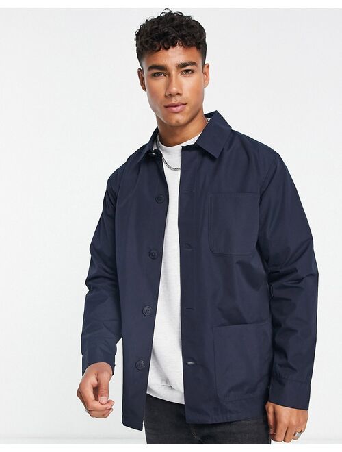 French Connection lined utility jacket in navy