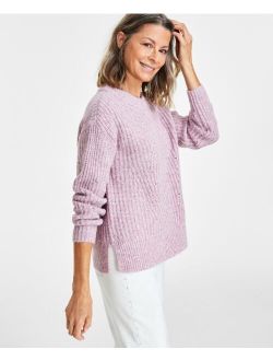 Style & Co Women's Crewneck Drop-Shoulder Sweater, Created for Macy's