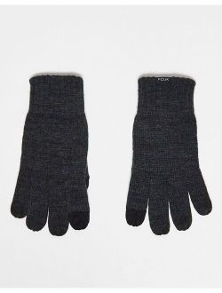 touch screen gloves in gray