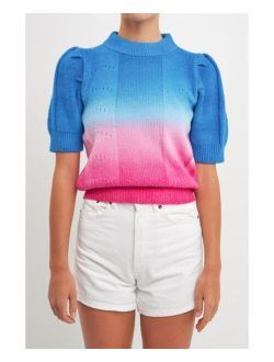 Women's Ombre Sweater Top