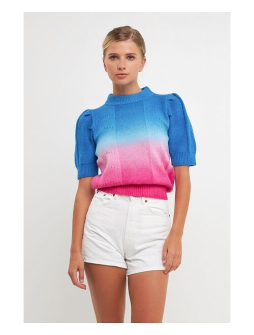 English Factory Women's Ombre Sweater Top