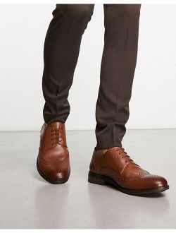 formal leather brogues tan