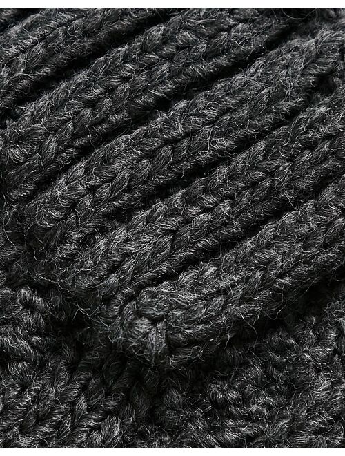 French Connection cable scarf in gray