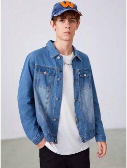Teen Boy Flap Pocket Denim Jacket