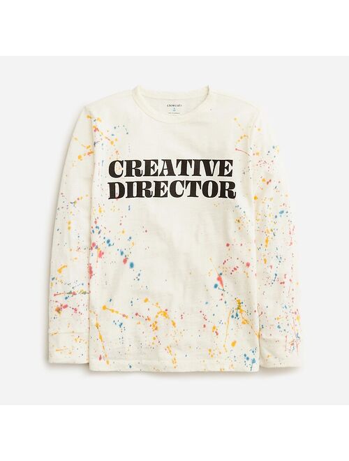 J.Crew Kids' long-sleeve "creative director" graphic T-shirt