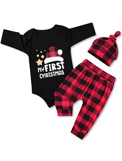 Aalizzwell Newborn Infant Baby Boys Christmas Outfit