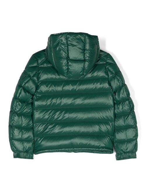 Moncler Enfant logo-patch hooded padded jacket