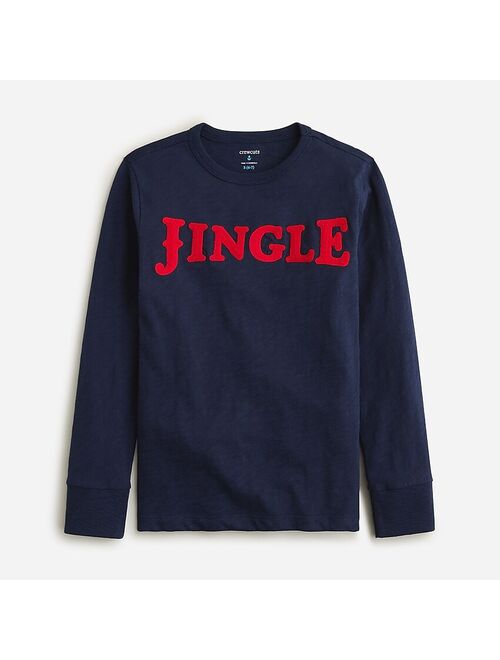 J.Crew Kids' long-sleeve "jingle" graphic T-shirt