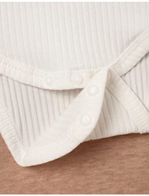 Okgirl My First Christmas Outfits Newborn Baby Girl Clothes Ruffle Sleeve Tops+Santa Pants with Headband Clothing Set