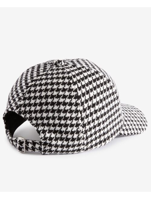 ON 34TH Women's Houndstooth-Print Baseball Hat, Created for Macy's