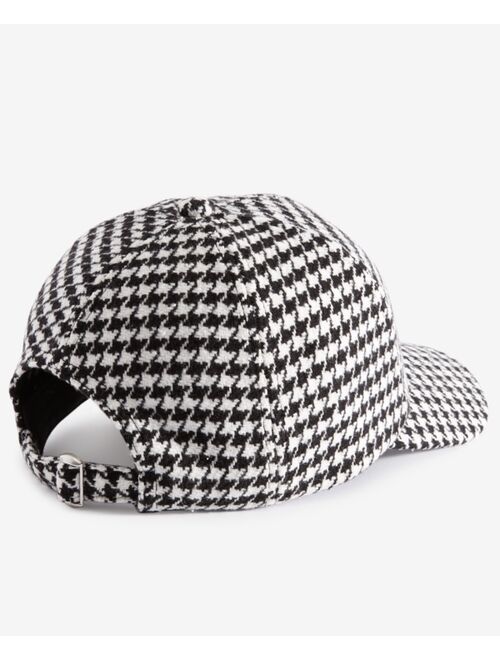 ON 34TH Women's Houndstooth-Print Baseball Hat, Created for Macy's